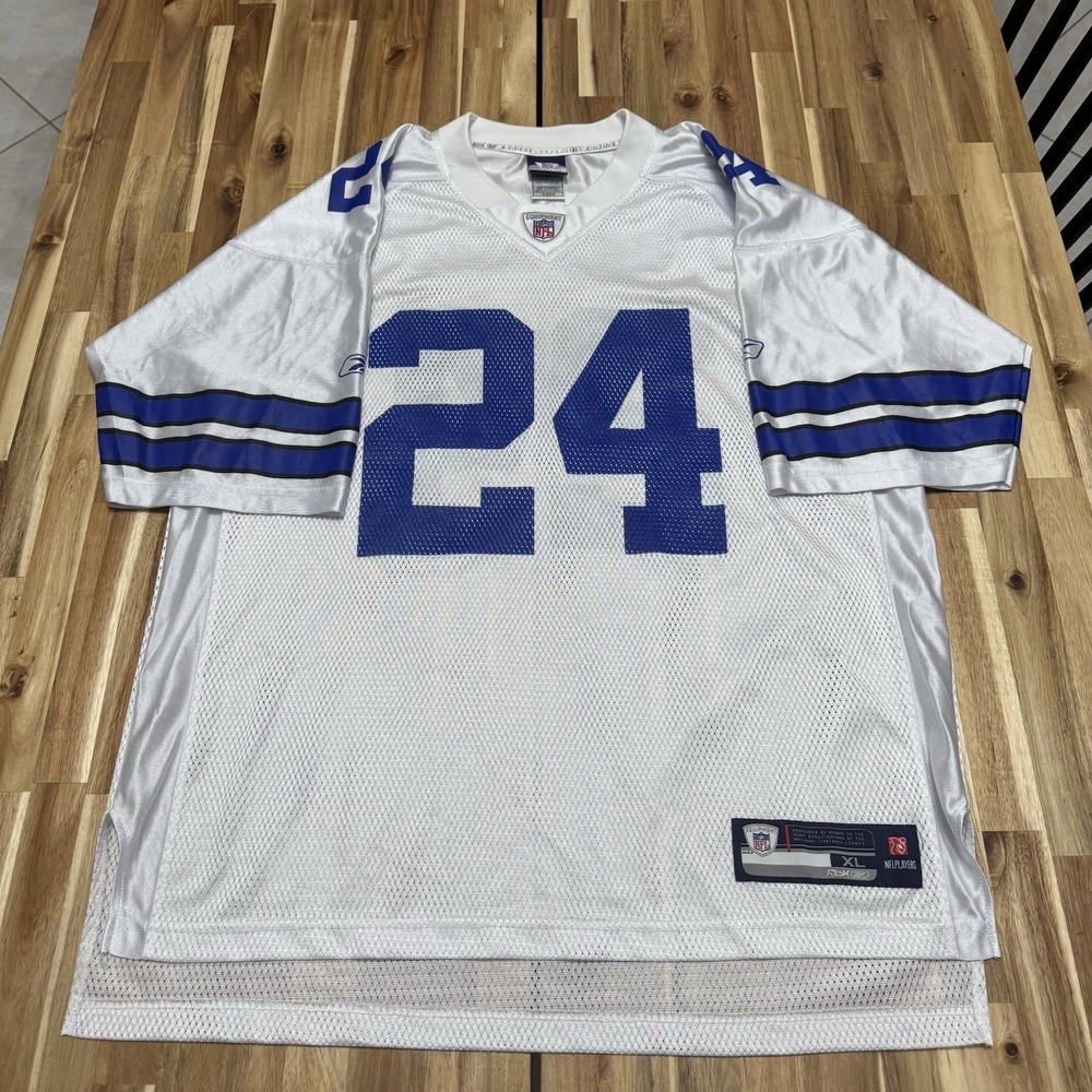 Marion Barber Jersey Mens XL Reebok Authentic White Dallas Cowboys NFL Football